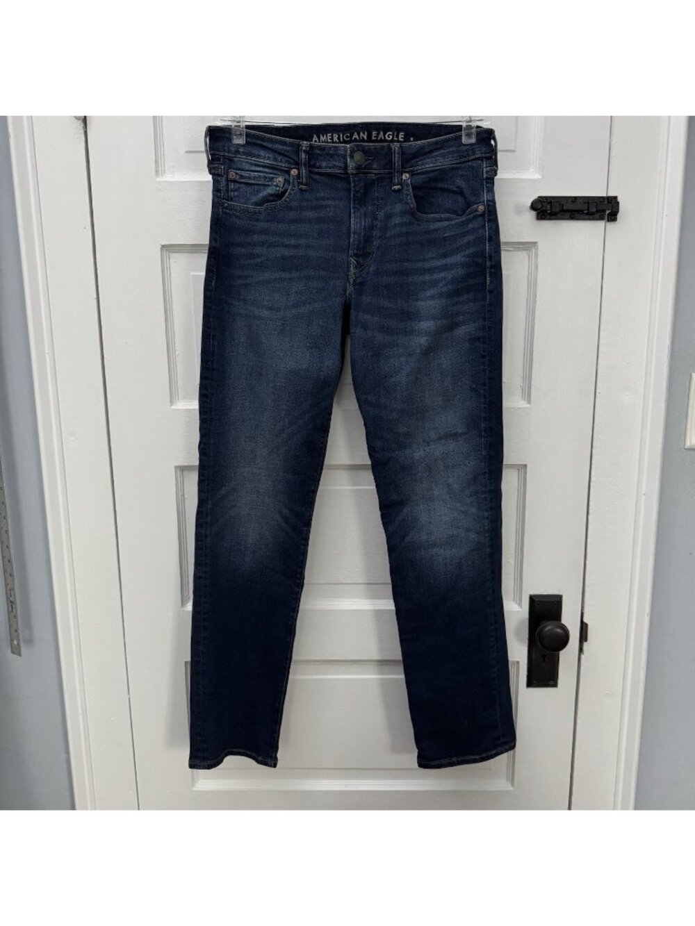 American Eagle AirFlex+ Original Straight Jeans Men’s 32x32 Dark Wash Stretch
